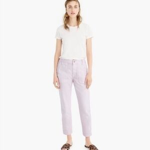 J. Crew Straight Leg Crop Light Purple Jeans